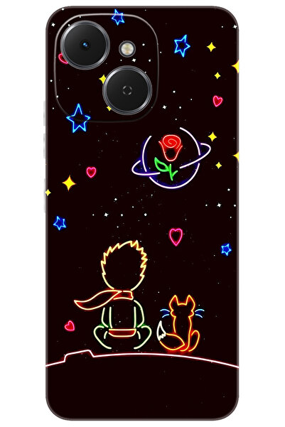 TECNO Spark 40C (KM4n) Uyumlu Kılıf Desen Baskılı Silikon Küçük Prens STK:642 CP-g5IR0YL