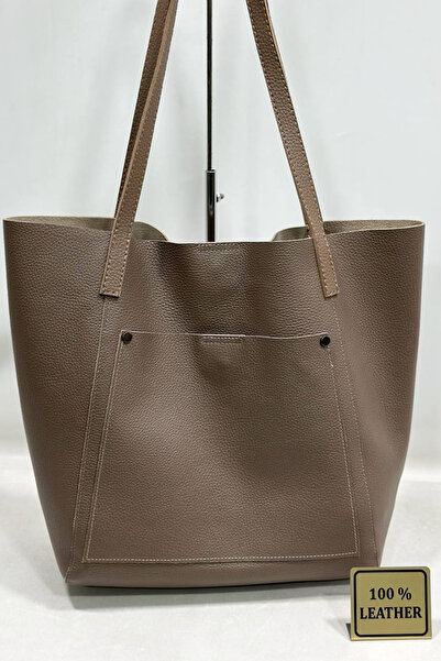 Qualia Butik Women's Genuine Leather Casual Shoulder Bag with Pockets