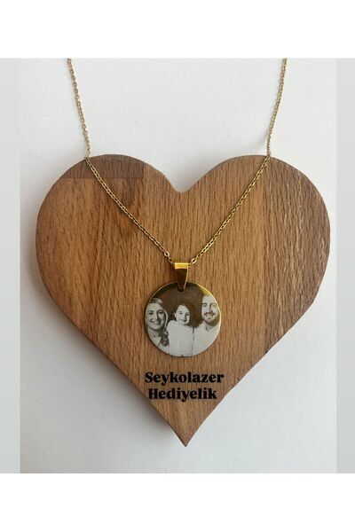 SEYKO RESİMLİ ÇELİK KOLYE