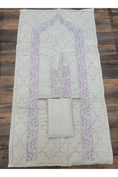 Without a mark طقم صلاة نسائي مميز يتكون من سجادة صلاة مطرزة ومبطنة اسفنج سما...