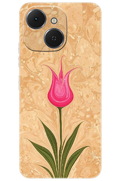 TECNO Spark 40C (KM4n) Uyumlu Kılıf Desen Baskılı Silikon Lale Tasarım STK:544 CP-wxp5znP