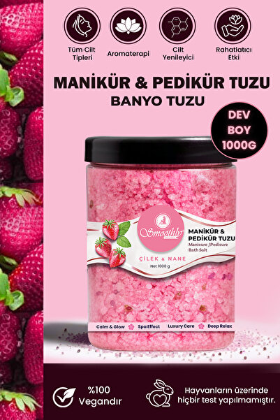 Smoothly Natural Manicure-Pedicure and Bath Salt – Spa Effect Care Salt 1000 Gr. Giant Size