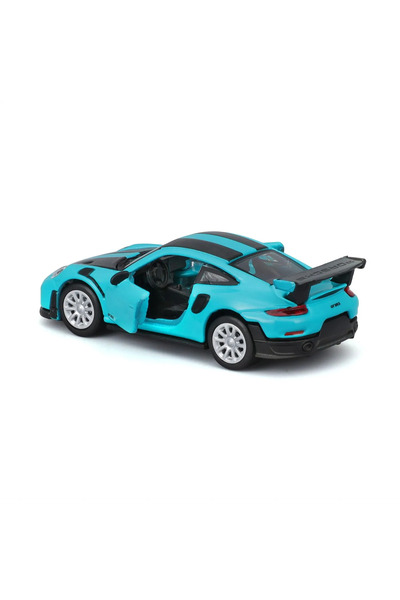 Maisto Porsche 911 GT2 RS Miami Blue μοντέλο αυτοκινήτου diecast, κλίμακα 1:64 (Μπλε)
