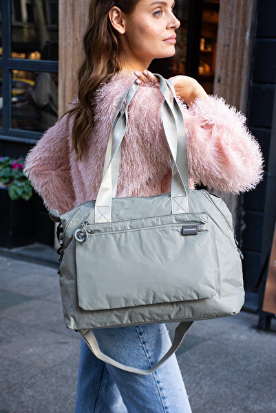 Sanmorris Kadın Büyük Boy Çok Gözlü Suya Dayanıklı Seyahat,Günlük El ve Omuz ...