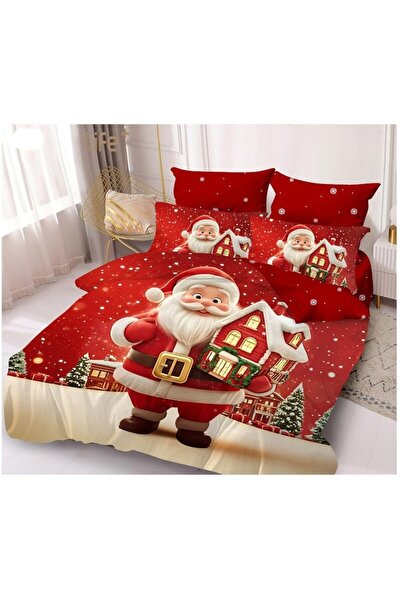 Super Elegant Pucioasa Bedding set for 2 people, with Printed "HoHoHome", 6 pieces, 180 x 200