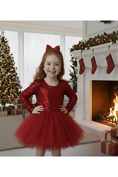 bright moon Little Girl Sequin Tutu Dress