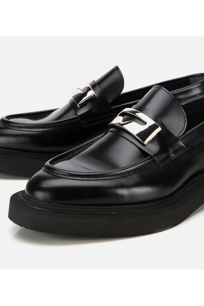 Hotiç Erkek Açma Deri Metal Tokalı Hafif Tabanlı Klasik Loafer