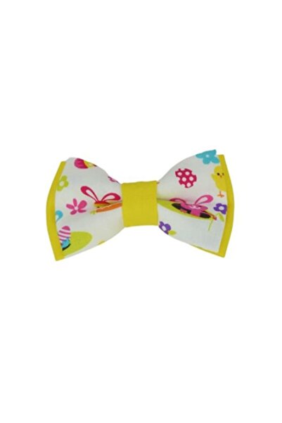 Papileon Easter bow tie for children 7-14 years old Joyful Easter, yellow, 10x5 cm