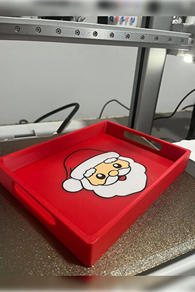 Genç 3D Noel Baba Şeklinde Tepsi | Christmas Servis Tepsisi | Yılbaşı Dekor v...