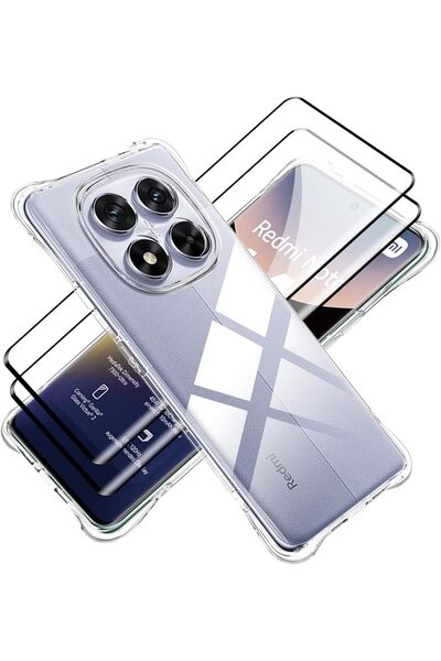 Kipgsm Xiaomi Redmi Note 14 Pro 4G İçin Ekran Koruyuculu Kılıf Kamera Çıkıntı...