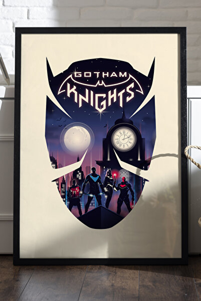 Duvarda Αφίσα Gotham Knights με μαύρο ξύλινο πλαίσιο, διακοσμητικός πίνακας τ...