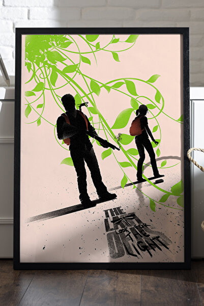 Duvarda Poster cu ramă din lemn negru The Last Of Us, pictură decorativă de p...