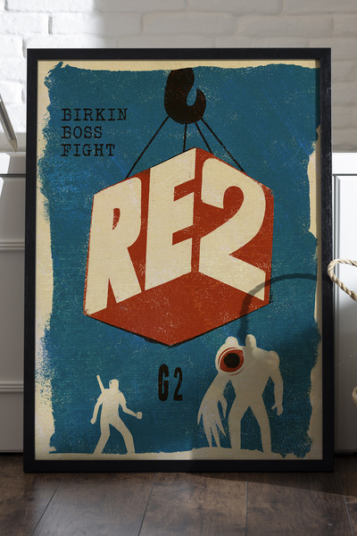 Duvarda Poster cu ramă din lemn negru Resident Evil, pictură decorativă de pe...