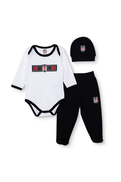 Beşiktaş Yenidoğan Body-Patikli Alt-Şapk