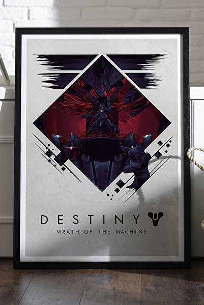 Duvarda Poster s crnim drvenim okvirom "Destiny", dekorativna zidna slika za ...