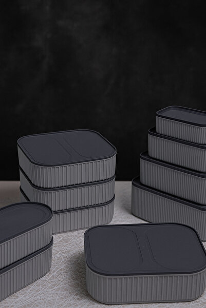 İ&A HOME Storage Container Set – Food Storage Containers with 8 Airtight Lids, Kitchen & Refrigerator Organizer