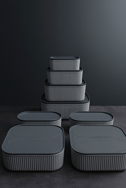 İ&A HOME Storage Container Set – Food Storage Containers with 8 Airtight Lids, Kitchen & Refrigerator Organizer