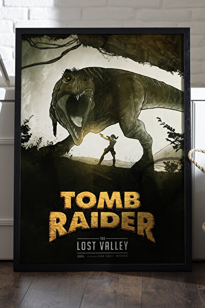 Duvarda Αφίσα Tomb Raider με μαύρο ξύλινο πλαίσιο, διακοσμητική ζωγραφική τοί...