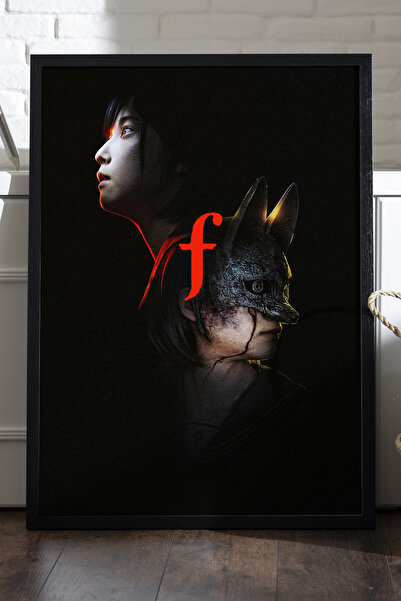 Duvarda Silent Hill crni drveni uokviren poster, dekorativna zidna slika za igre