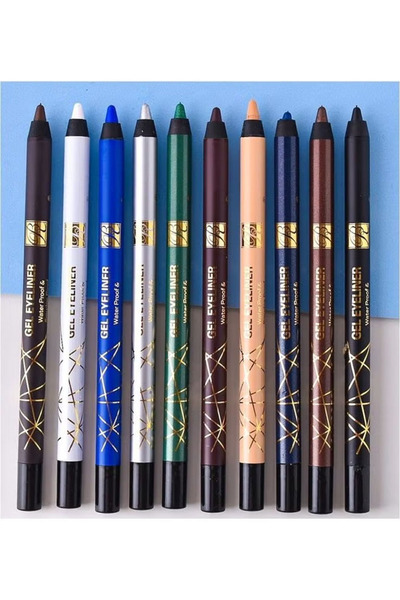 ROSE BERRYY 8-piece waterproof gel eyeliner set in assorted colors