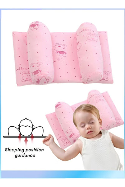Generic وسادة رأس الطفل المضادة للتسطح، وسادة ناعمة، تمنع الرأس المسطح والتدح...