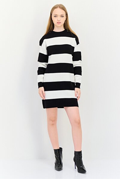 Don't Call Me Jennyfer Women Stripe Sweater Dress, Multicolor