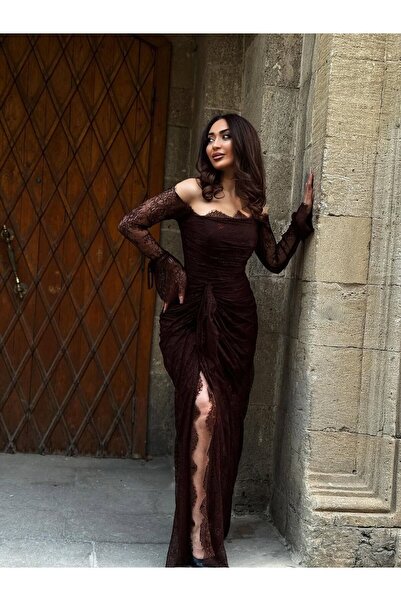 DRAT AMASYE Choco Lace evening dress