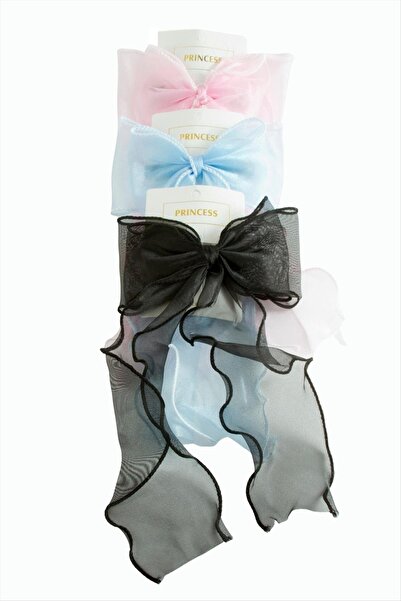 nolva Αυτόματη αγκράφα με φιόγκο από τούλι 24 εκ.