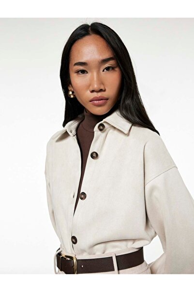 Koton Stone Women's Jacket 6Wak20204Ew