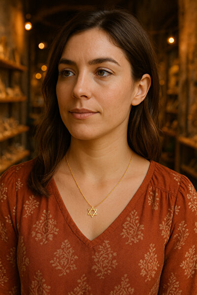 Soleildor Davut Yıldızı Gümüş Kolye