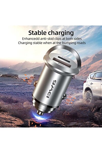 AWEI C-708 Car charger Silver