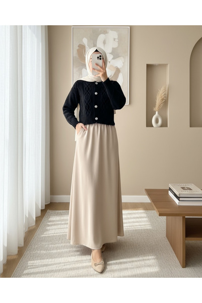 Modamorfo Roztrhaný kardigan s knoflíky - černý