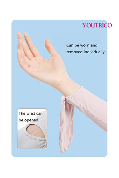 Youtrico Sun Protection Gloves Summer Cycling Fingerless Gloves for Driving