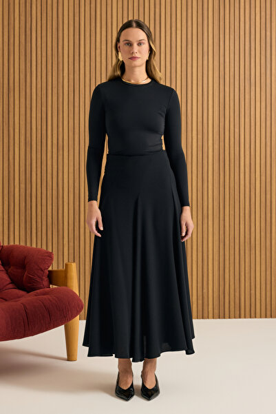 Aker Kuplu Crep Kloş Etek