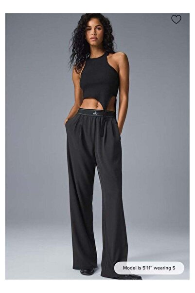 Alo Women's Straight-Leg Wide-Leg Casual Sport Trousers