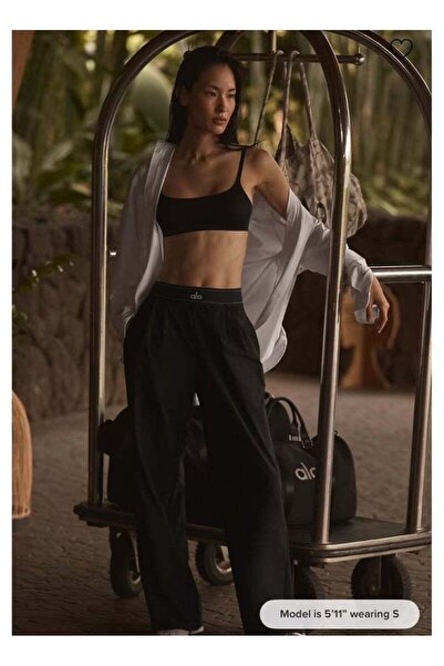 Alo Women's Straight-Leg Wide-Leg Casual Sport Trousers