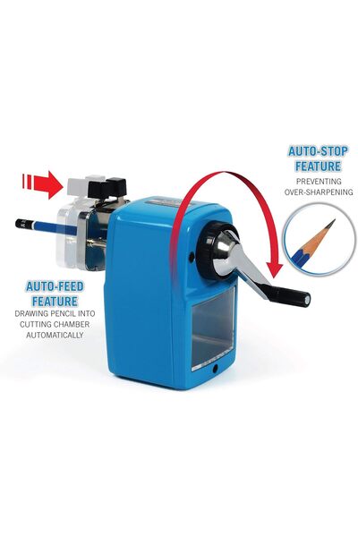 Carl Angel-5 Manual Pencil Sharpener - Black