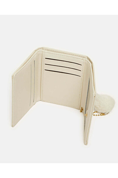 REDTAG Girls Beige Rabbit Wallet With Pompom