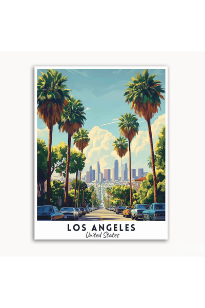 tuvart Sayılarla Boyama Seti Dünya Şehirleri 40x50cm, Amerika LOS ANGLES