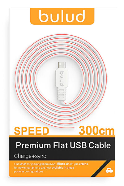 yollayenilensin Mikro USB to USB Şarj Kablosu – 3 Metre Uzunlukta Hızlı Şarj ...