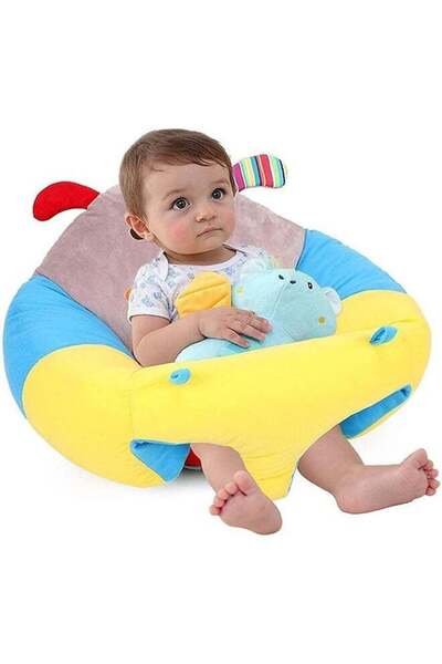 fulina Baby Sitting Chair,Infant Support Seat Plush Soft Animal Shaped Baby Sofa Comfortable,for Newborn