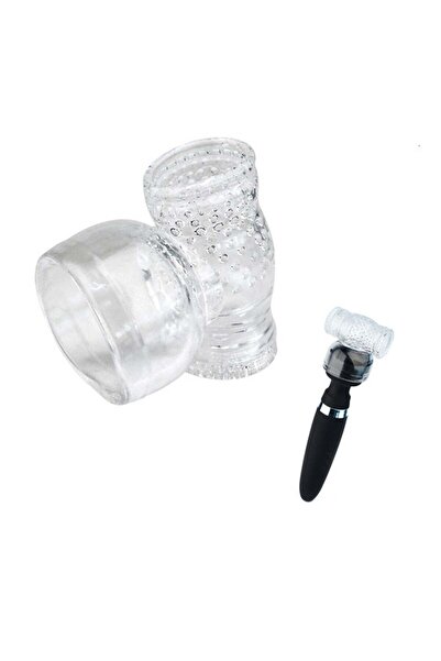 Obsessia ® multifunctional stimulation accessory, transparent silicone, 9 x 9.5 cm, flexible and safe