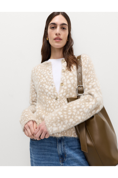 Marks & Spencer Desenli Yuvarlak Yaka Hırka