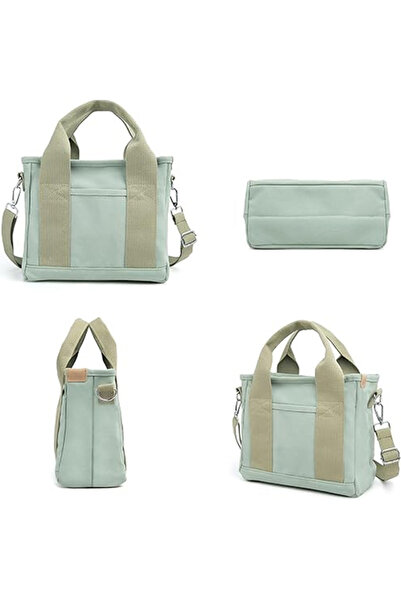 EHOME Canvas Tote Bag for Women,Small Totes Bags with Zipper Crossbody Purse with Pockets