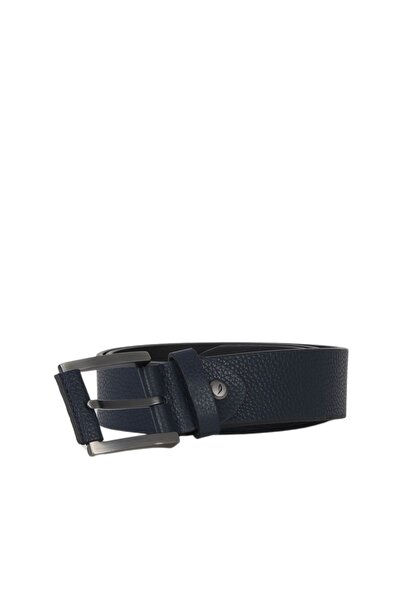 Bueno Shoes Navy Blue Flotter Leather Men's Belt 18Mk23112