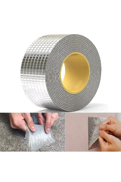 EHOME Leakage Repair Waterproof Tape for Pipe Leakage Roof Water Tape Leakage Solution Aluminium(5cmx5m)