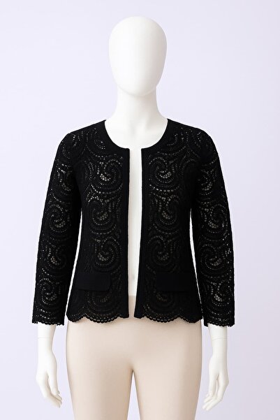 By Mare Style Marlen Custom Embroidered Black Lace Jacket