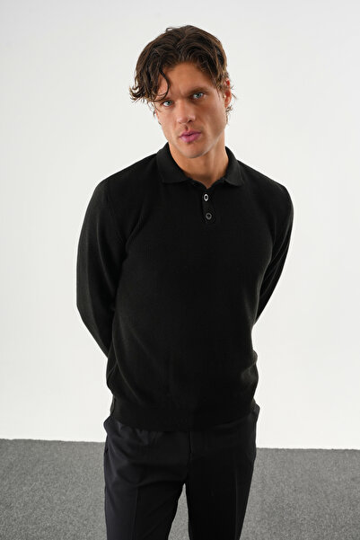 Redline Holt Oversized Knitwear Long-Sleeved Sweater Black