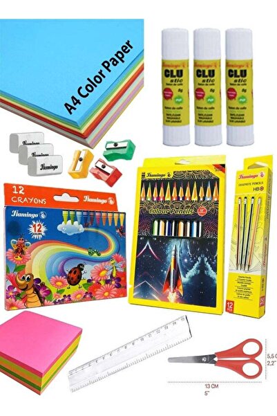 Flamingo School Stationery Kit 16 in 1 (49 pcs) FL02