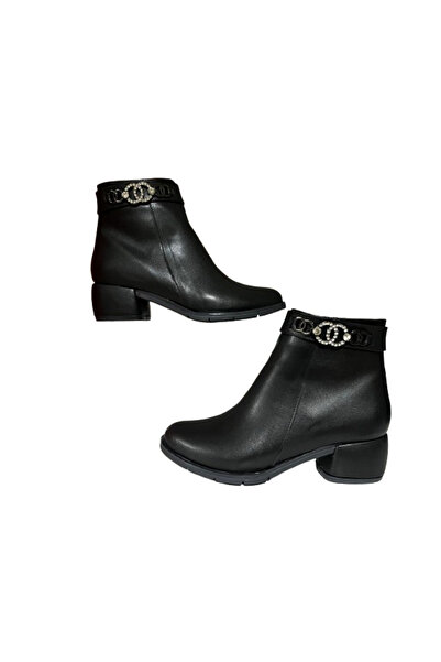 erbay shoes Μαύρες δερμάτινες μπότες με φερμουάρ άνετες γυναικείες μπότες με ...